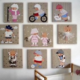 pinturas para diseño de fotos de habitaciones para niños
