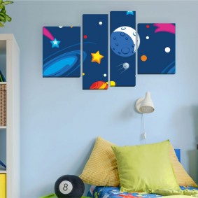Gemälde im Kinderzimmer modulare Fotos