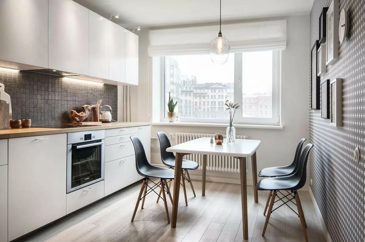 kuchnia 9 m2 w stylu skandynawskim