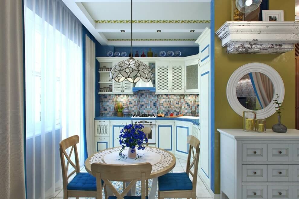 Kuhinja u mediteranskom stilu površine 9 m2