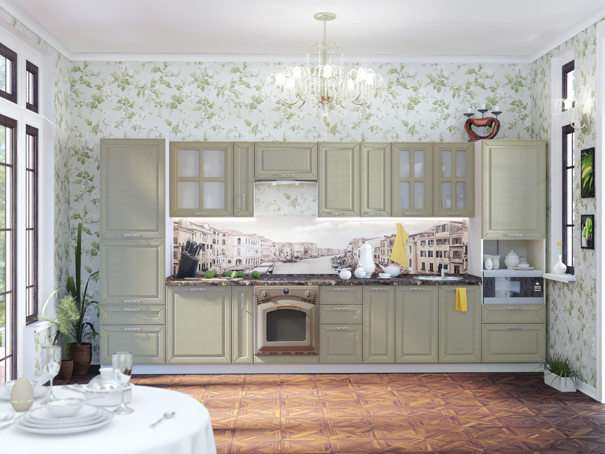 virtuvės provence tapetai