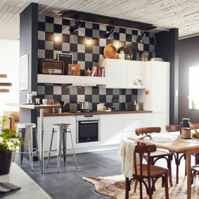 papel de parede para idéias de decoração de cozinha