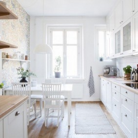 wallpaper for small kitchen design ideas