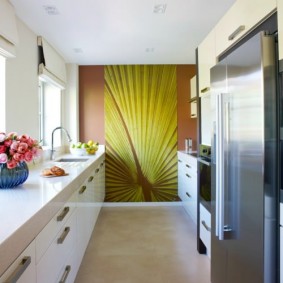 wallpaper for a small kitchen decoration ideas