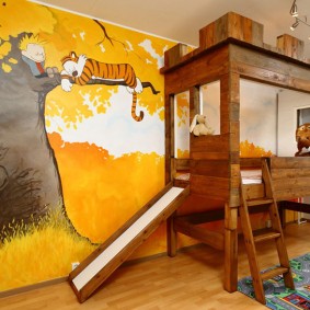 tapety v dětském pokoji nápady na výzdobu