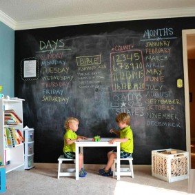 papel de parede nas idéias da sala das crianças