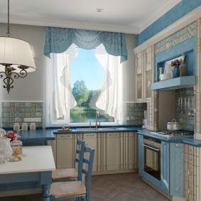 Provanso stiliaus tapetai virtuvės dekoravimui