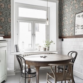 behang provence stijl voor keuken foto decoratie
