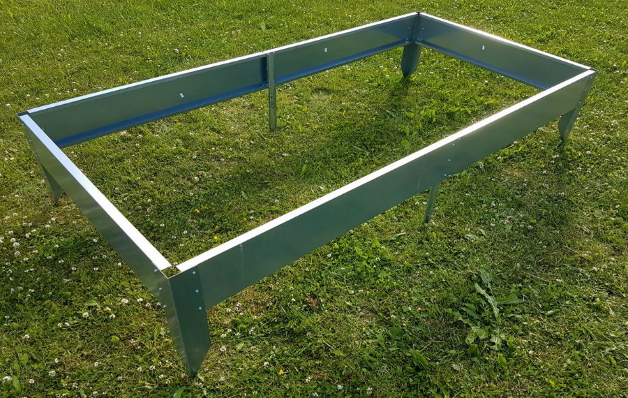 Frame galvanized beds rectangular shape
