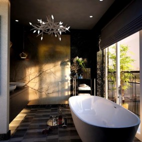 decoración del piso del baño ideas de interior