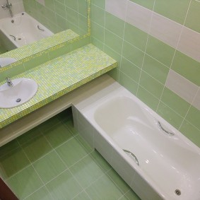 mosogató fölött a fürdőszoba dekoráció