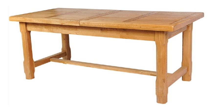 Mesa extensível de madeira maciça