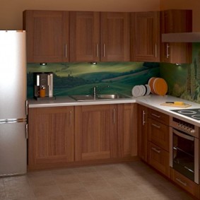 virtuves remonts ar fotoattēlu 9 kv m platībā