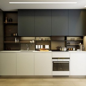 kjøkkenreparasjon med et område på 9 kvm interiørfoto