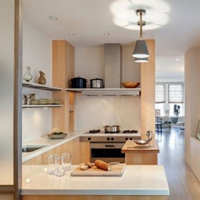 kjøkkenreparasjon med et areal på 9 kvadratmeter med fotoalternativer