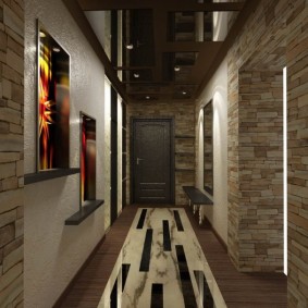 Progetto di design degli interni del corridoio