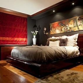 модерен изглед на спалнята