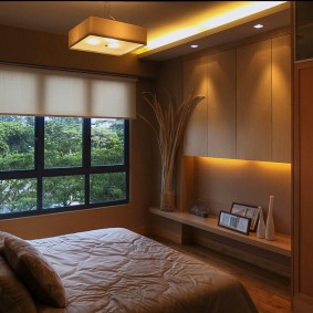 модерна снимка за интериор на спалнята
