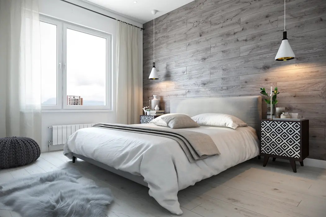 Skandinavisk stil soveværelse